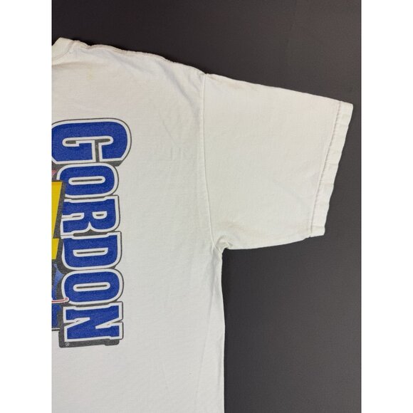 Vintage Y2K Jeff Gordon Nascar Chevrolet Dupont Car Racing Promo Large AOP Tee - Picture 13 of 15